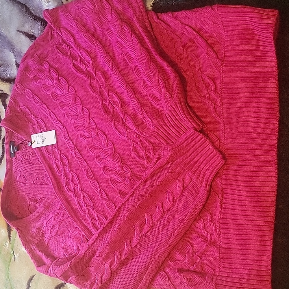 Express Fushia Sweater Size Xl